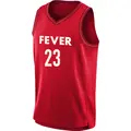 Men's Bree Hall ＃23 Rebel Edition Victory Red Indiana Fever 2023 Jersey