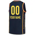 Men's Custom ＃00 Explorer Edition Victory Navy Indiana Fever 2021 Jersey