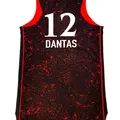 Men's Damiris Dantas ＃12 Rebel Edition Victory Black Indiana Fever 2021 Jersey