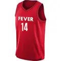 Men's Jillian Alleyne ＃14 Rebel Edition Victory Red Indiana Fever 2023 Jersey