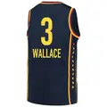 Men's Kristy Wallace ＃3 Explorer Edition Victory Navy Indiana Fever 2021 Jersey