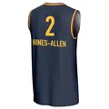 Men's Myisha Hines-Allen ＃2 Replica Navy Indiana Fever Lightweight Jersey