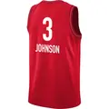 Men's Raven Johnson ＃3 Rebel Edition Victory Red Indiana Fever 2023 Jersey