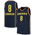 Men's Sophie Cunningham ＃8 Explorer Edition Victory Navy Indiana Fever 2021 Jersey