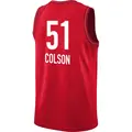 Men's Sydney Colson ＃51 Rebel Edition Victory Red Indiana Fever 2023 Jersey