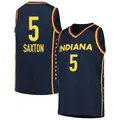 Men's Victaria Saxton ＃5 Explorer Edition Victory Navy Indiana Fever 2021 Jersey