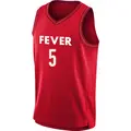 Men's Victaria Saxton ＃5 Rebel Edition Victory Red Indiana Fever 2023 Jersey