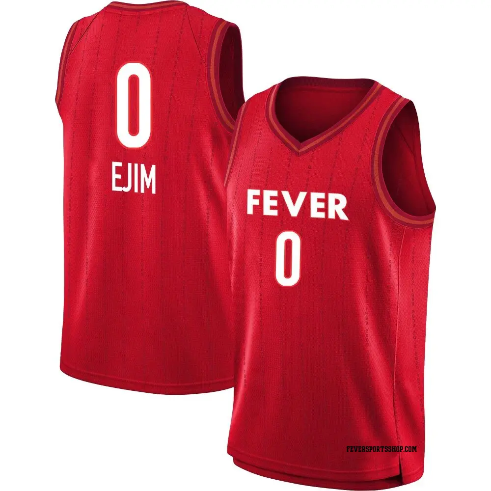 Men's Yvonne Ejim ＃0 Rebel Edition Victory Red Indiana Fever 2023 Jersey