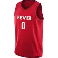 Men's Yvonne Ejim ＃0 Rebel Edition Victory Red Indiana Fever 2023 Jersey