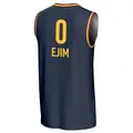 Men's Yvonne Ejim ＃0 Replica Navy Indiana Fever Lightweight Jersey