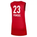 Women's Aerial Powers ＃23 Rebel Edition Victory Red Indiana Fever 2023 Jersey