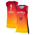 Women's Aliyah Boston ＃7 Explorer Edition Victory Orange Indiana Fever 2025 All-Star Game Jersey