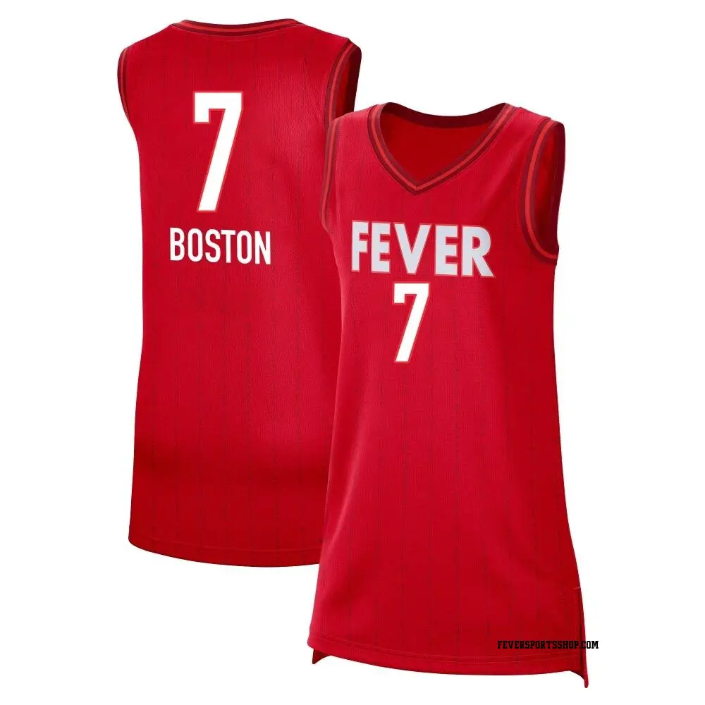 Women's Aliyah Boston ＃7 Rebel Edition Victory Red Indiana Fever 2023 Jersey