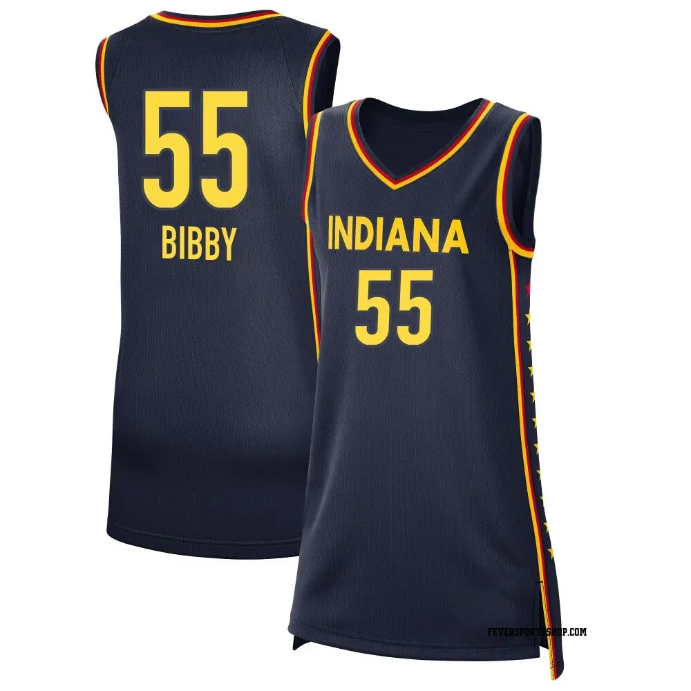 Women's Chloe Bibby ＃55 Explorer Edition Victory Navy Indiana Fever 2021 Jersey