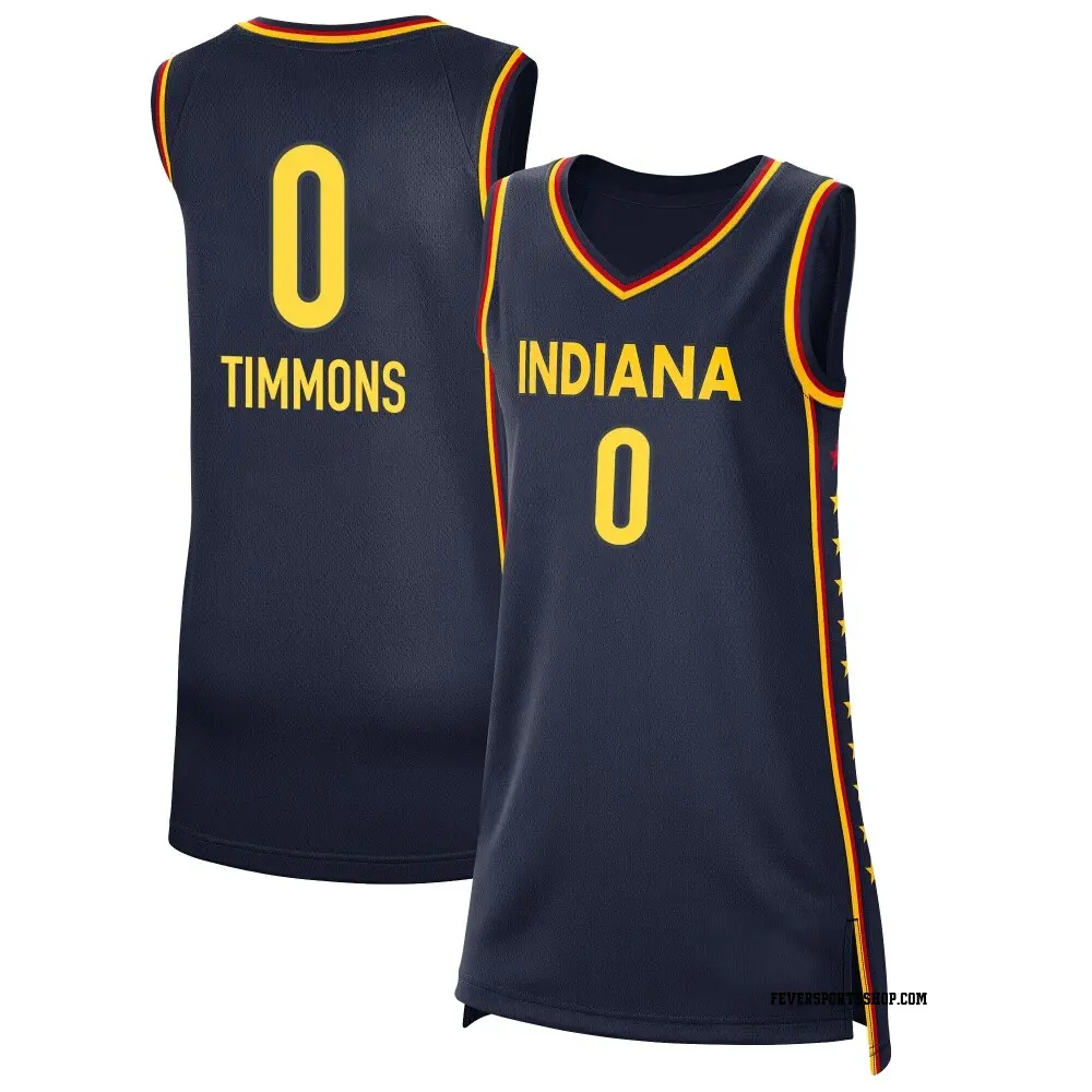 Women's Jessica Timmons ＃0 Explorer Edition Victory Navy Indiana Fever 2021 Jersey