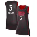 Women's Kristy Wallace ＃3 Rebel Edition Victory Black Indiana Fever 2021 Jersey