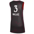 Women's Kristy Wallace ＃3 Rebel Edition Victory Black Indiana Fever 2021 Jersey
