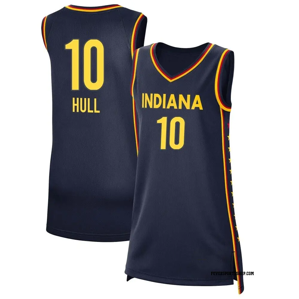 Women's Lexie Hull ＃10 Explorer Edition Victory Navy Indiana Fever 2021 Jersey