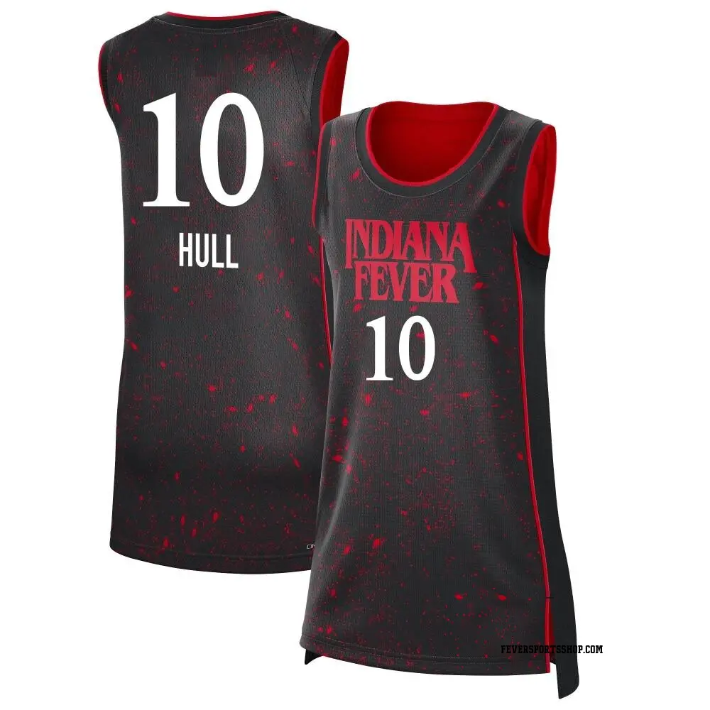 Women's Lexie Hull ＃10 Rebel Edition Victory Black Indiana Fever 2021 Jersey