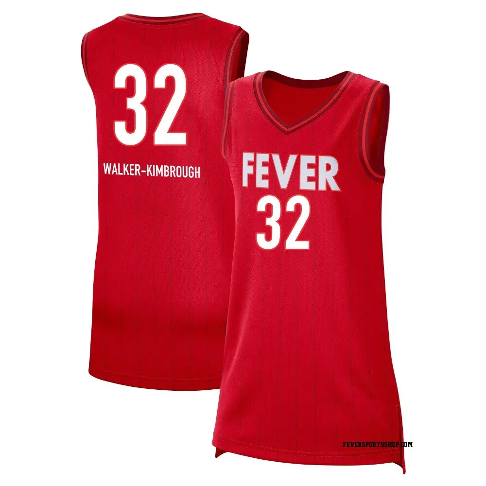 Women's Shatori Walker-Kimbrough ＃32 Rebel Edition Victory Red Indiana Fever 2023 Jersey