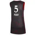 Women's Shey Peddy ＃5 Rebel Edition Victory Black Indiana Fever 2021 Jersey