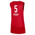 Women's Shey Peddy ＃5 Rebel Edition Victory Red Indiana Fever 2023 Jersey