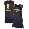 Women's Sophie Cunningham ＃8 Explorer Edition Victory Navy Indiana Fever 2021 Jersey
