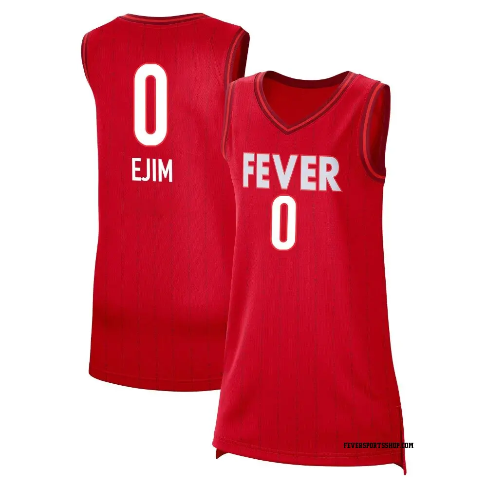 Women's Yvonne Ejim ＃0 Rebel Edition Victory Red Indiana Fever 2023 Jersey