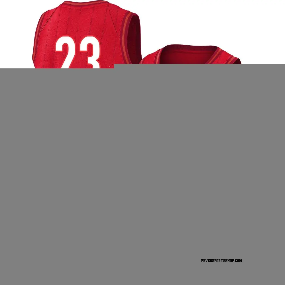 Youth Aerial Powers ＃23 Rebel Edition Victory Red Indiana Fever 2023 Jersey