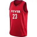 Youth Aerial Powers ＃23 Rebel Edition Victory Red Indiana Fever 2023 Jersey