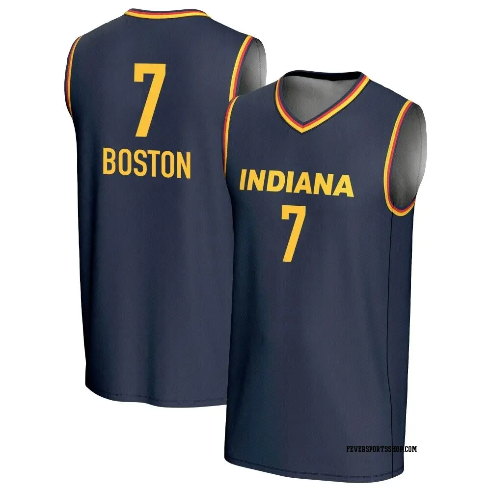 Youth Aliyah Boston ＃7 Replica Navy Indiana Fever Lightweight Jersey