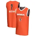 Youth Aliyah Boston ＃7 Replica Orange Indiana Fever 2024 All-Star Game Lightweight Jersey