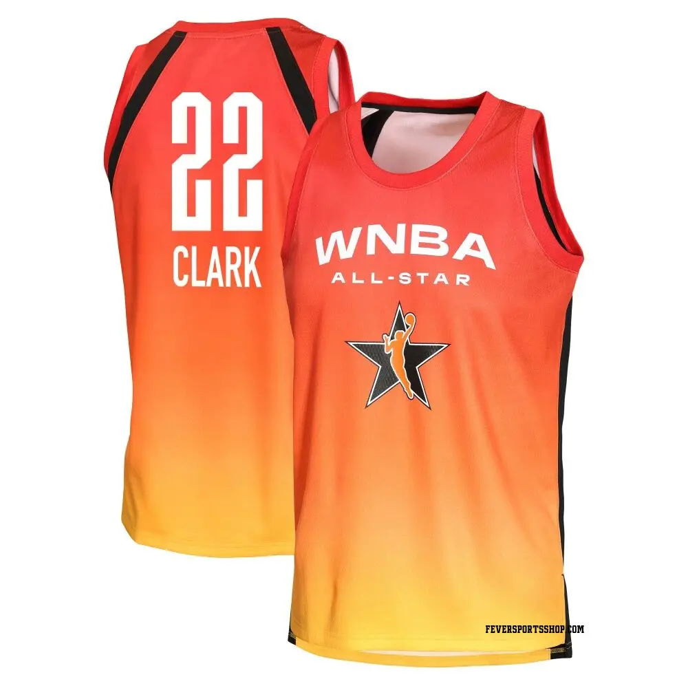 Youth Caitlin Clark ＃22 Explorer Edition Victory Orange Indiana Fever 2025 All-Star Game Jersey