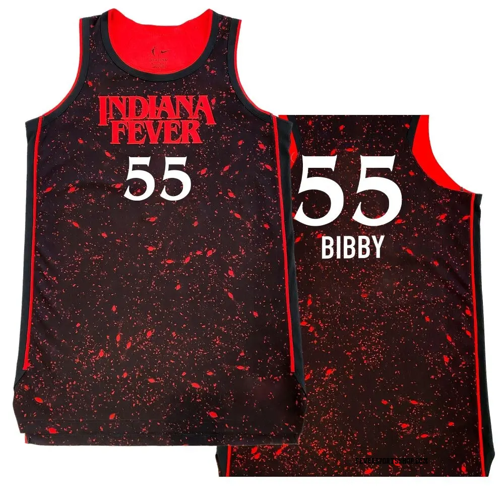 Youth Chloe Bibby ＃55 Rebel Edition Victory Black Indiana Fever 2021 Jersey