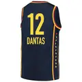 Youth Damiris Dantas ＃12 Explorer Edition Victory Navy Indiana Fever 2021 Jersey