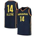 Youth Jillian Alleyne ＃14 Explorer Edition Victory Navy Indiana Fever 2021 Jersey