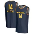 Youth Jillian Alleyne ＃14 Replica Navy Indiana Fever Lightweight Jersey