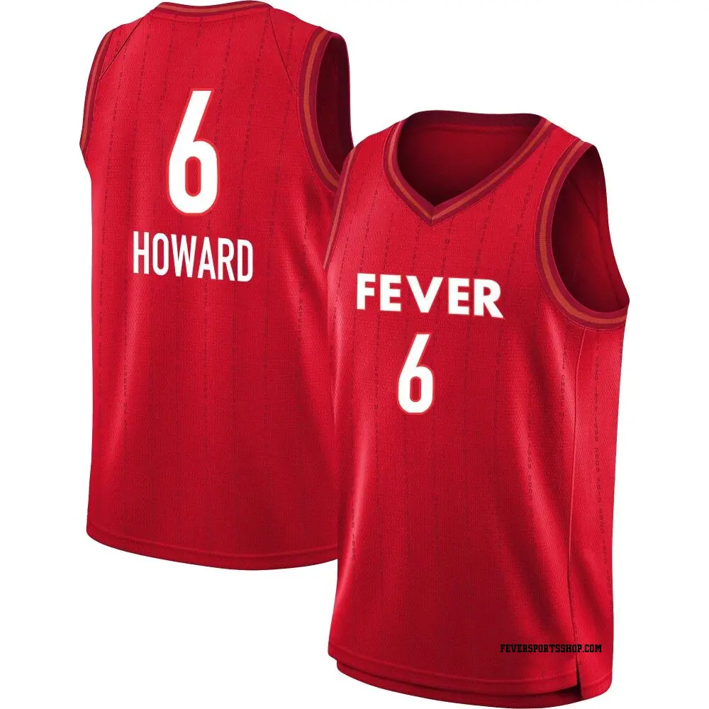 Youth Natasha Howard ＃6 Rebel Edition Victory Red Indiana Fever 2023 Jersey