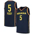 Youth Shey Peddy ＃5 Explorer Edition Victory Navy Indiana Fever 2021 Jersey