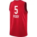 Youth Shey Peddy ＃5 Rebel Edition Victory Red Indiana Fever 2023 Jersey