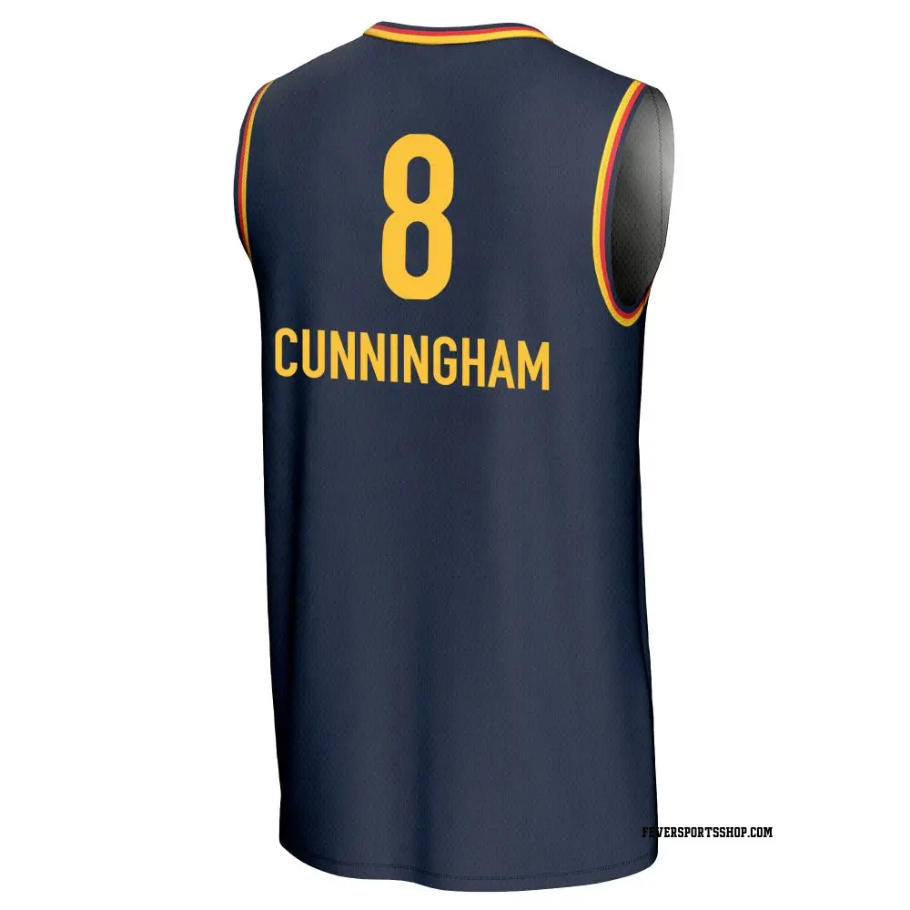 Youth Sophie Cunningham #8 Replica Navy Indiana Fever Lightweight