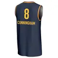 Youth Sophie Cunningham ＃8 Replica Navy Indiana Fever Lightweight Jersey