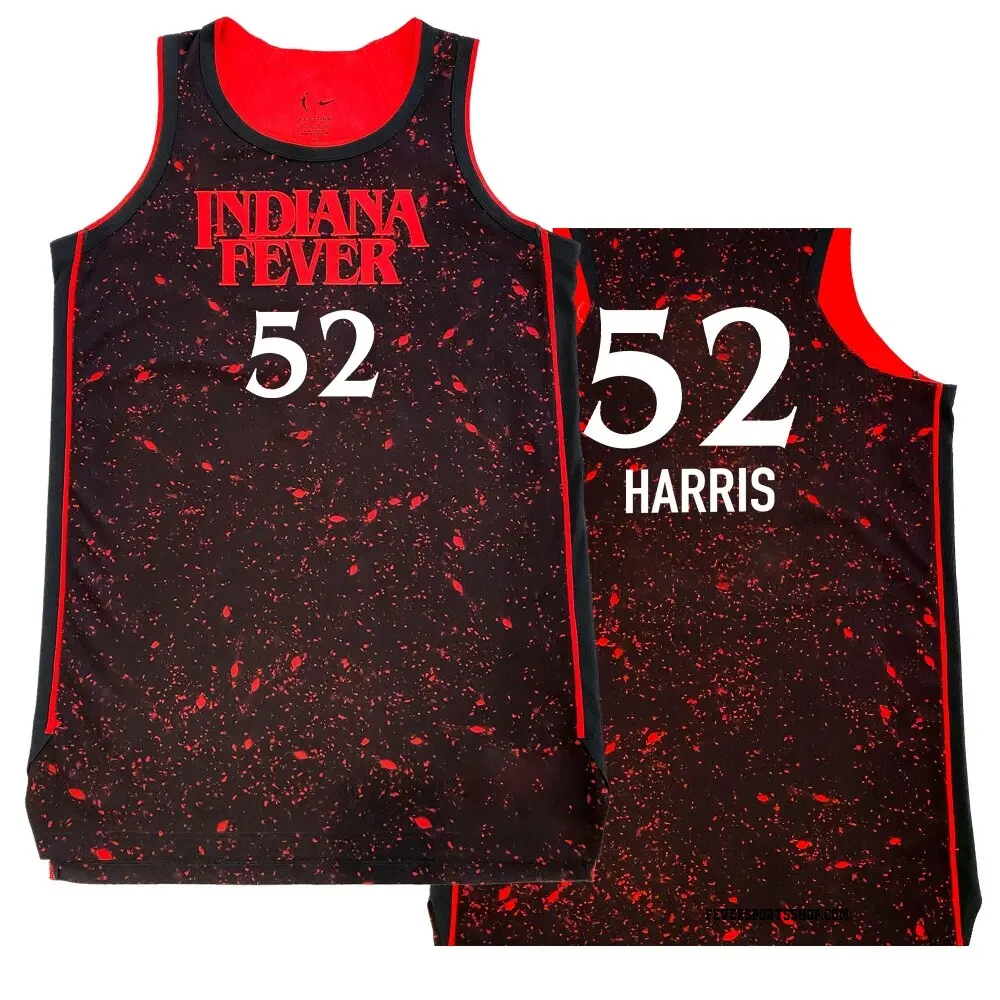 Youth Tyasha Harris ＃52 Rebel Edition Victory Black Indiana Fever 2021 Jersey