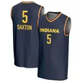 Youth Victaria Saxton ＃5 Replica Navy Indiana Fever Lightweight Jersey
